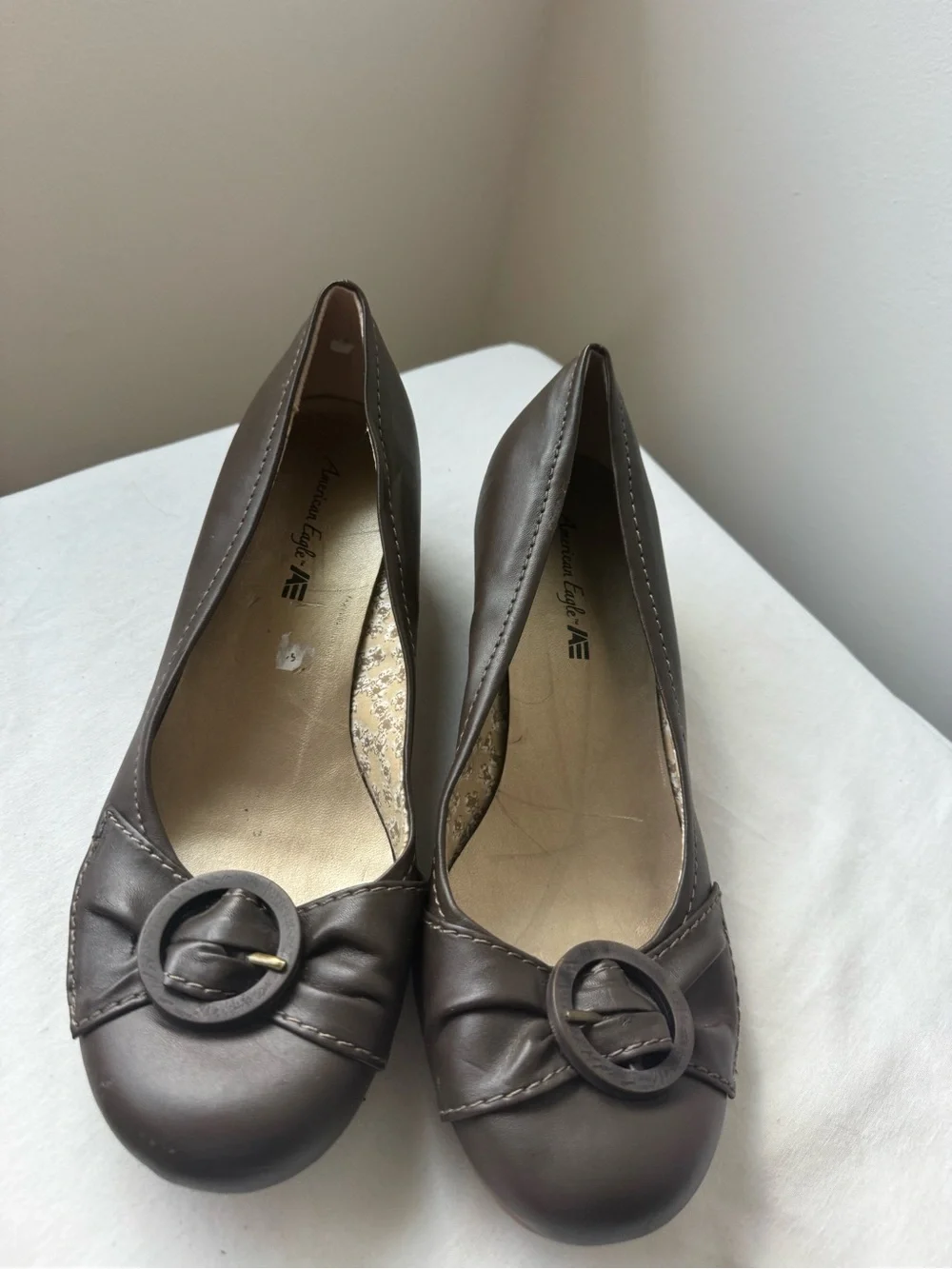 Comfort Classics Women's Brown Wedge Pumps